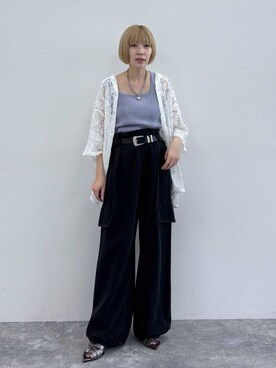 「アイテム（タンクトップ）」を使った、anninさん（レディース・152cm）の春コーディネート