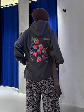 「アイテム（パーカー）」を使った、anninさん（レディース・152cm・30代）の冬コーディネート