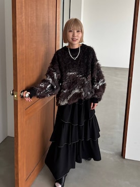 「PAGEBOY（ページボーイ）のハートモチーフチェーンネックレス（ネックレス、シルバー系）」を使った、anninさん（レディース・152cm）の夏コーディネート