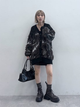 「PAGEBOY（ページボーイ）のアイテム（カーディガン/ボレロ）」を使った、anninさん（レディース・152cm）の夏コーディネート