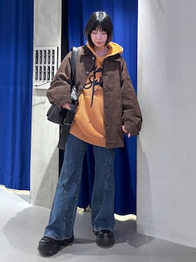 「アイテム（ブルゾン）」を使った、anninさん（レディース・152cm・30代）の秋コーディネート