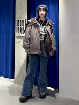 「アイテム（アクセサリー）」を使った、anninさん（レディース・152cm・30代）の冬コーディネート