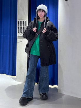 「アイテム（ブルゾン）」を使った、anninさん（レディース・152cm・30代）の秋コーディネート