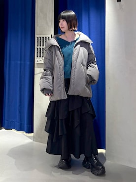 「アイテム（スカート）」を使った、anninさん（レディース・152cm・30代）の冬コーディネート