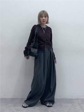「PAGEBOY（ページボーイ）のアイテム（トートバッグ）」を使った、anninさん（レディース・152cm）の秋コーディネート