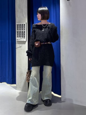 「アイテム（ボディバッグ/ウエストポーチ）」を使った、anninさん（レディース・152cm・30代）の冬コーディネート