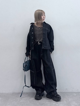 「PBLIM（ページボーイリム）のアイテム」を使った、anninさん（レディース・152cm）の夏コーディネート