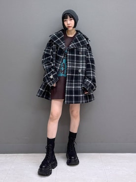 「アイテム（チェスターコート）」を使った、anninさん（レディース・152cm・30代）の秋コーディネート