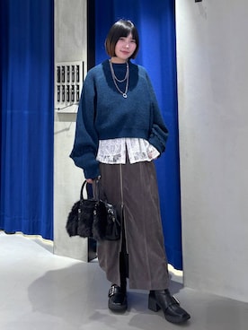 「PAGEBOY（ページボーイ）のアイテム（バッグ）」を使った、anninさん（レディース・152cm）の冬コーディネート