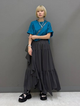 「PAGEBOY（ページボーイ）のアイテム（アクセサリー）」を使った、anninさん（レディース・152cm）の春コーディネート