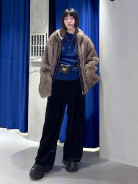 「アイテム（ボディバッグ/ウエストポーチ）」を使った、anninさん（レディース・152cm・30代）の秋コーディネート