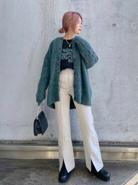 「PAGEBOY（ページボーイ）のチェーンスタッズショルダー（ショルダーバッグ）」を使った、anninさん（レディース・152cm）の秋コーディネート