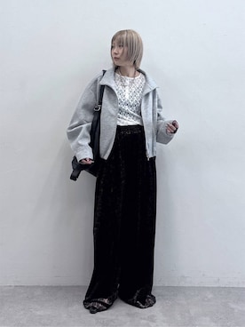 「PAGEBOY（ページボーイ）のWバックルモードサボ（サンダル）」を使った、anninさん（レディース・152cm）の夏コーディネート