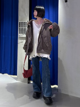 「アイテム（ブーツ）」を使った、anninさん（レディース・152cm・30代）の秋コーディネート