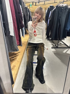 「PAGEBOY（ページボーイ）のアイテム（Tシャツ/カットソー）」を使った、anninさん（レディース・152cm）の秋コーディネート