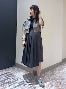 「アイテム（スカート）」を使った、anninさん（レディース・152cm・30代）の春コーディネート