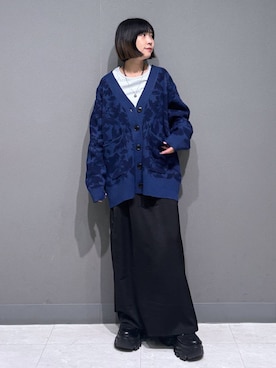 「アイテム（カーディガン/ボレロ）」を使った、anninさん（レディース・152cm・30代）の冬コーディネート