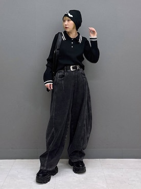 「PAGEBOY（ページボーイ）のアイテム（帽子）」を使った、anninさん（レディース・152cm）の春コーディネート