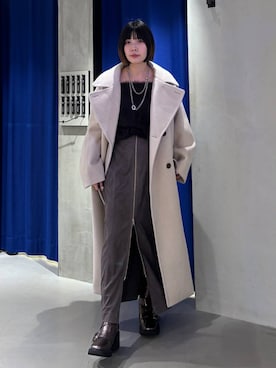 「アイテム（スカート）」を使った、anninさん（レディース・152cm・30代）の冬コーディネート