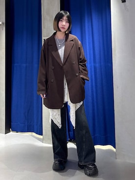 「アイテム（チュニック）」を使った、anninさん（レディース・152cm・30代）の秋コーディネート