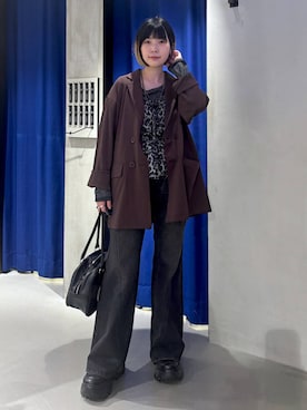 「アイテム（テーラードジャケット）」を使った、anninさん（レディース・152cm・30代）の秋コーディネート