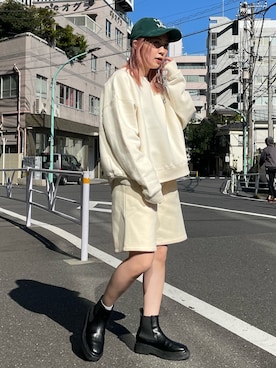 「PBLIM（ページボーイリム）のアイテム」を使った、anninさん（レディース・152cm）の秋コーディネート