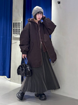 「アイテム（ブルゾン）」を使った、anninさん（レディース・152cm）の秋コーディネート