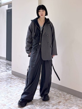 「アイテム（テーラードジャケット）」を使った、anninさん（レディース・152cm・30代）の秋コーディネート