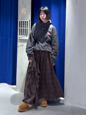 「アイテム（ボストンバッグ）」を使った、anninさん（レディース・152cm・30代）の秋コーディネート