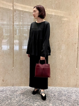 「アイテム（パンプス）」を使った、ナベさん（レディース・150cm）の秋コーディネート