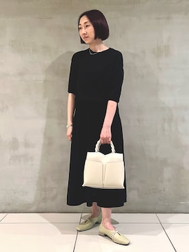 「LOWELL things（ロウェル　シングス）のアイテム（ショルダーバッグ）」を使った、ナベさん（レディース・150cm）の夏コーディネート