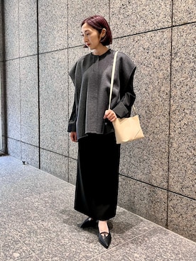 「アイテム（パンプス）」を使った、ナベさん（レディース・150cm）の秋コーディネート