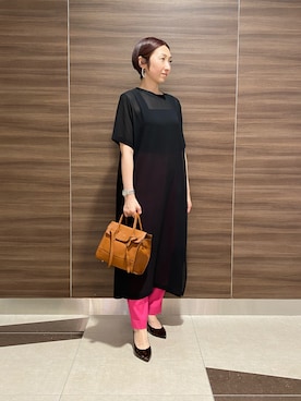 「最高パンプス」｜ナベさん（レディース・150cm）の夏コーディネート