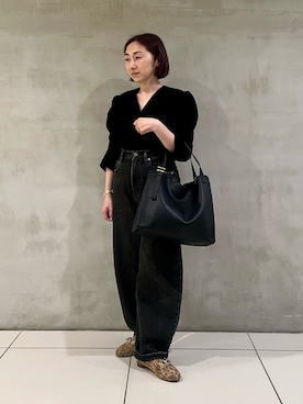 「アイテム（トートバッグ）」を使った、ナベさん（レディース・150cm）の夏コーディネート