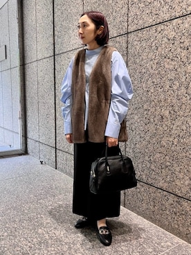 「qualite（カリテ）のアイテム」を使った、ナベさん（レディース・150cm）の冬コーディネート