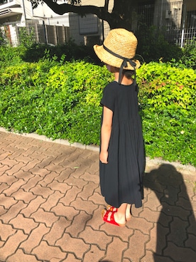 「アイテム（サンダル）」を使った、kinakoさん（キッズ・120cm）の夏コーディネート