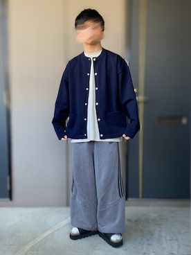 「adidas（アディダス）のadidas TG スウェット パンツ Grey Four XS（スウェットパンツ、グレー系）」を使った、おます@低身長(159cm)さん（メンズ・159cm）の春コーディネート