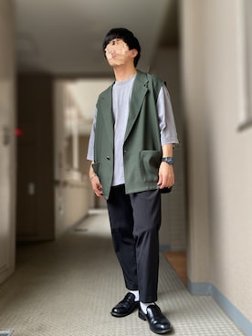 「BERING（ベーリング）のアイテム」を使った、おます@低身長(159cm)さん（メンズ・159cm）の秋コーディネート