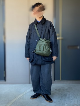 「PORTER（ポーター）のアイテム」を使った、おます@低身長(159cm)さん（メンズ・159cm）の冬コーディネート