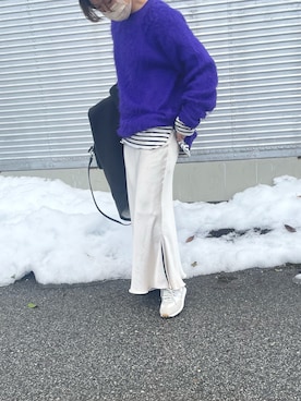 「EMMEL REFINES（エメルリファインズ）のアイテム」を使った、Haru☆さん（レディース・153cm）の冬コーディネート