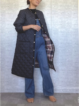 「トラディショナル」｜「アイテム（オールインワン・サロペット）」を使った、Haru☆さん（レディース・153cm）の秋コーディネート