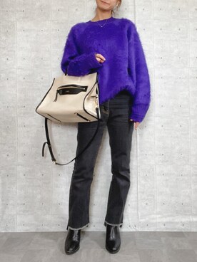 「EMMEL REFINES（エメルリファインズ）のアイテム」を使った、Haru☆さん（レディース・153cm）の冬コーディネート