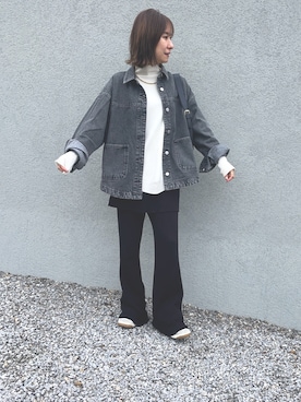 「notch.」｜「アイテム（ジャケット/アウター）」を使った、Haru☆さん（レディース・153cm）の春コーディネート