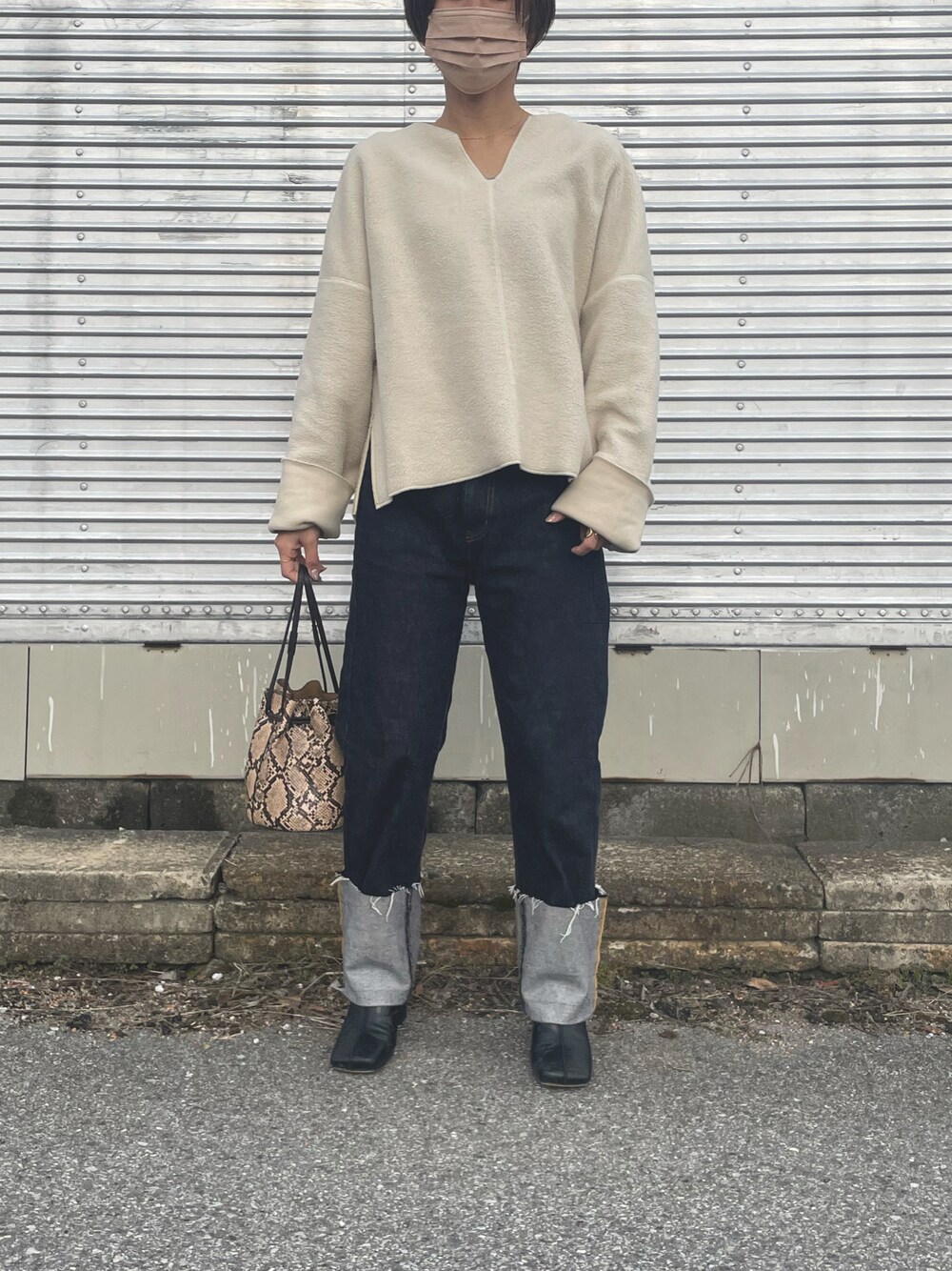 TODAYFUL（トゥデイフル）の「パイソンバゲットバッグ