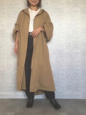 「スクエアトゥ」｜「アイテム（モッズコート）」を使った、Haru☆さん（レディース・153cm）の秋コーディネート
