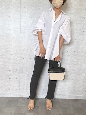 「EMMEL REFINES（エメルリファインズ）のアイテム」を使った、Haru☆さん（レディース・153cm）の春コーディネート