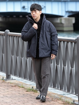 「アイテム（シャツ/ブラウス）」を使った、horiguchiさん（メンズ・172cm・30代）の冬コーディネート