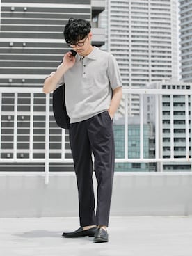 「アイテム（テーラードジャケット）」を使った、horiguchiさん（メンズ・172cm）の夏コーディネート