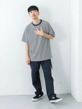 「Champion（チャンピオン）のアイテム」を使った、horiguchiさん（メンズ・172cm）の夏コーディネート