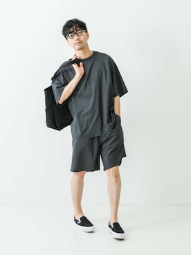 「Aer（エアー）のアイテム」を使った、horiguchiさん（メンズ・172cm）の夏コーディネート